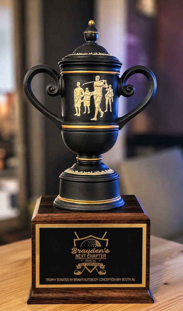 The Brayden's Next Chapter memorial trophy